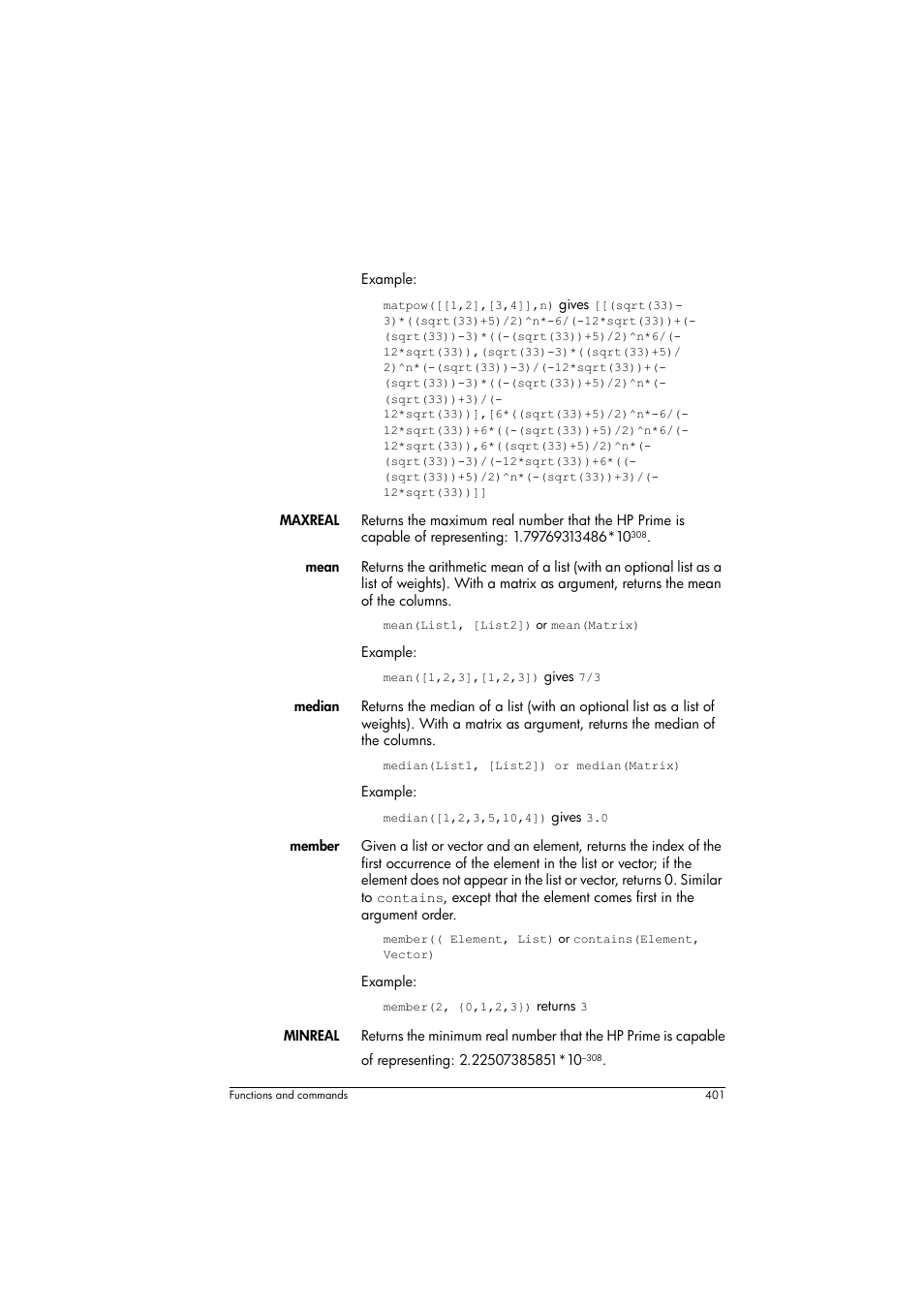 HP Prime Graphing Calculator User Manual | Page 407 / 616