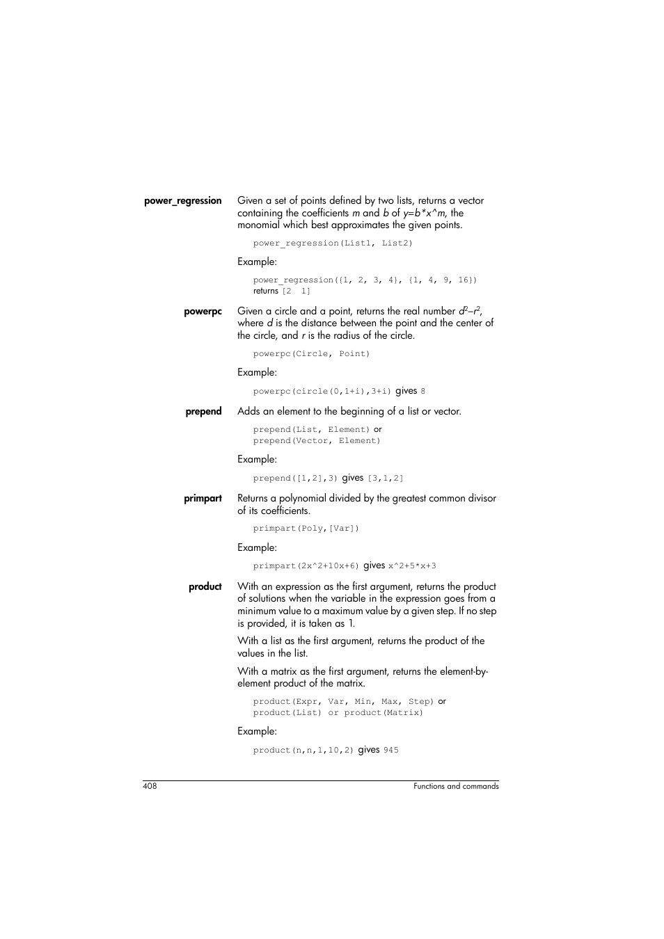 HP Prime Graphing Calculator User Manual | Page 414 / 616