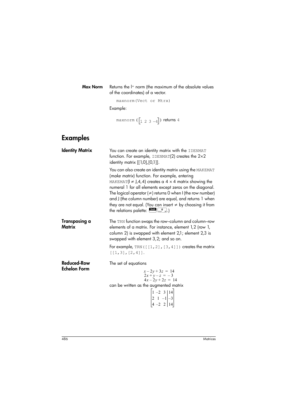 Examples | HP Prime Graphing Calculator User Manual | Page 492 / 616