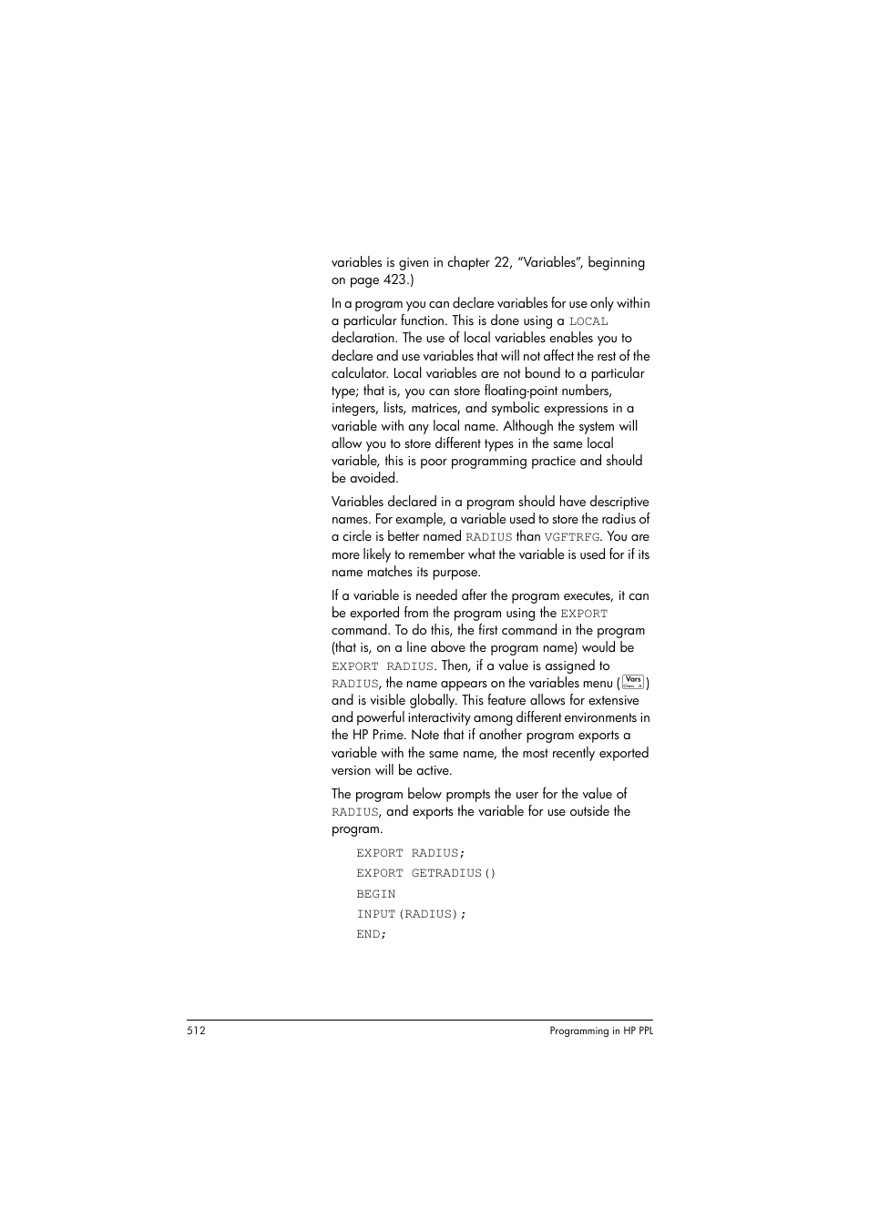 HP Prime Graphing Calculator User Manual | Page 518 / 616