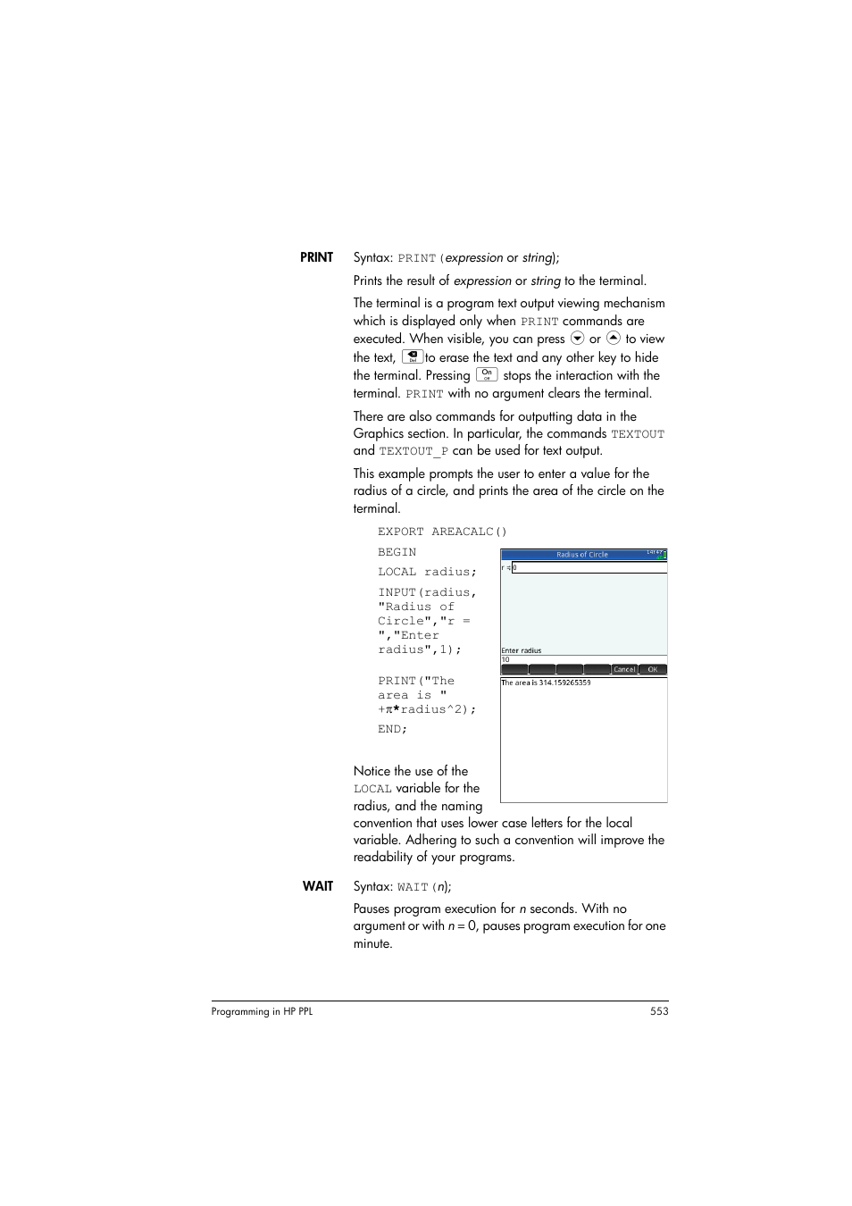 HP Prime Graphing Calculator User Manual | Page 559 / 616