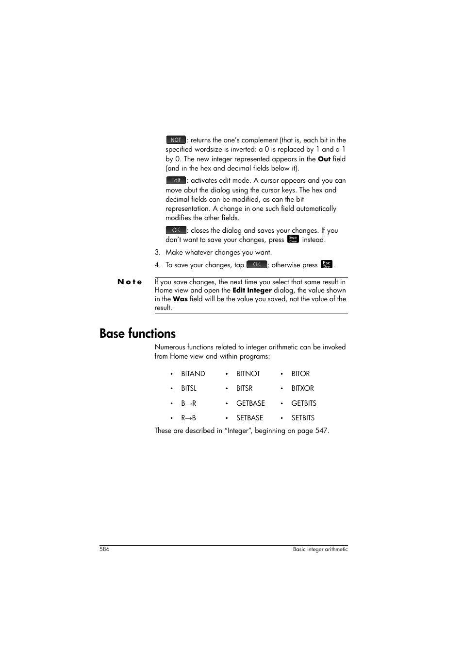 Base functions | HP Prime Graphing Calculator User Manual | Page 592 / 616