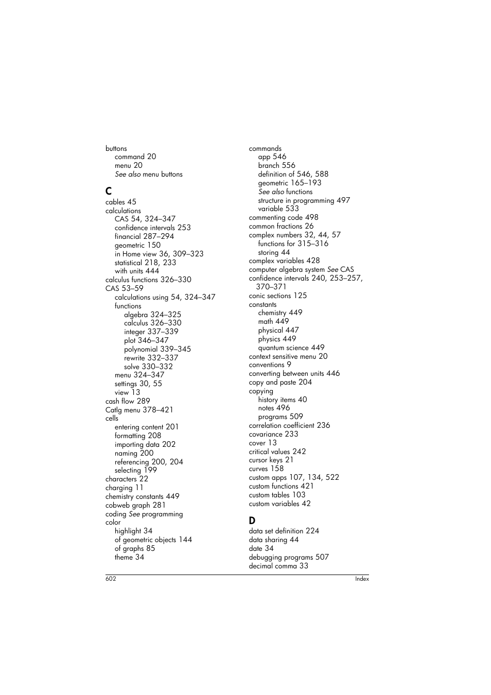 HP Prime Graphing Calculator User Manual | Page 608 / 616