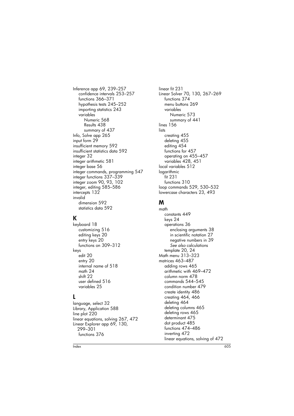 HP Prime Graphing Calculator User Manual | Page 611 / 616