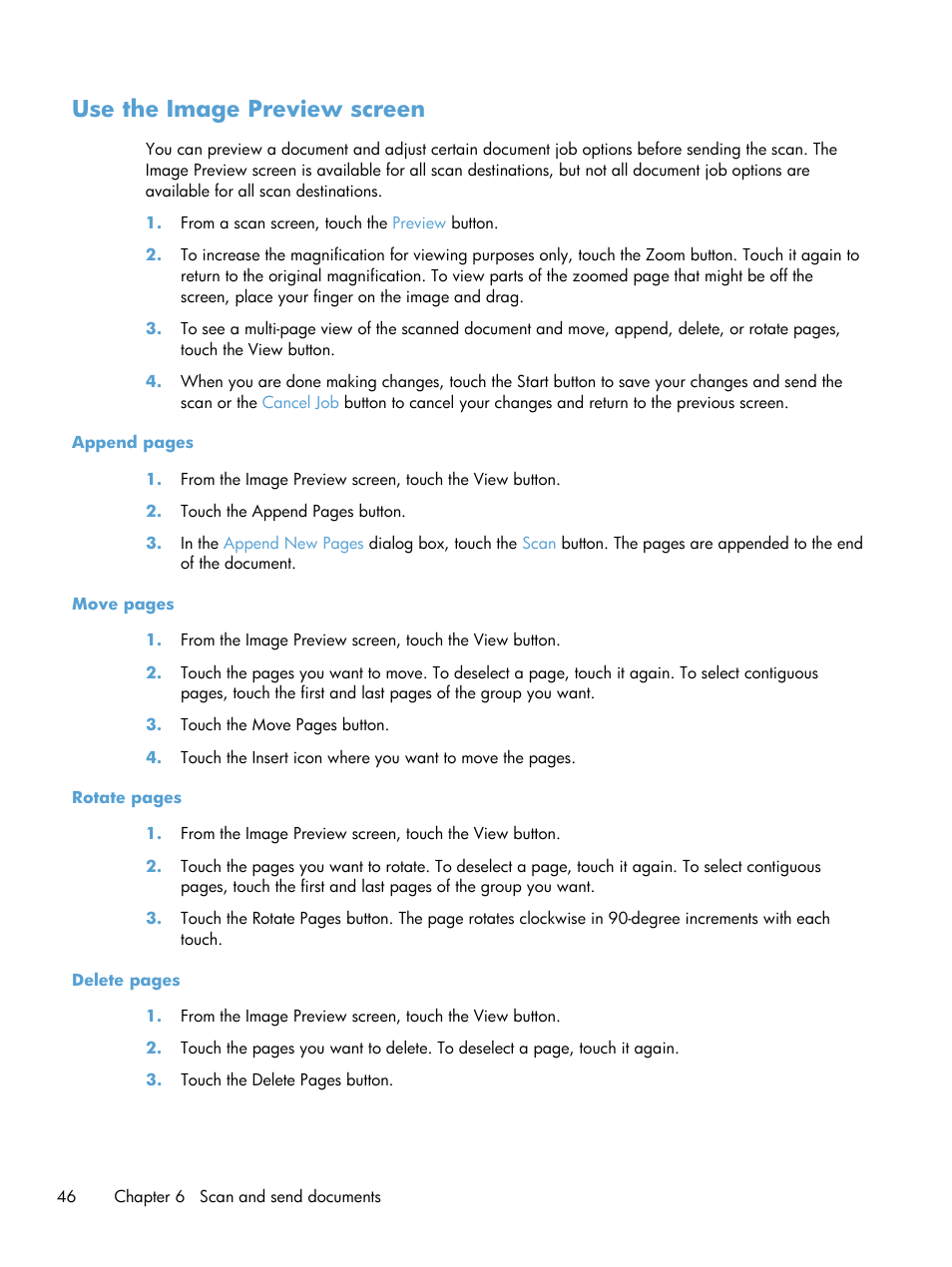 Use the image preview screen | HP Scanjet Enterprise 8500 fn1 Document Capture-Workstation User Manual | Page 54 / 105