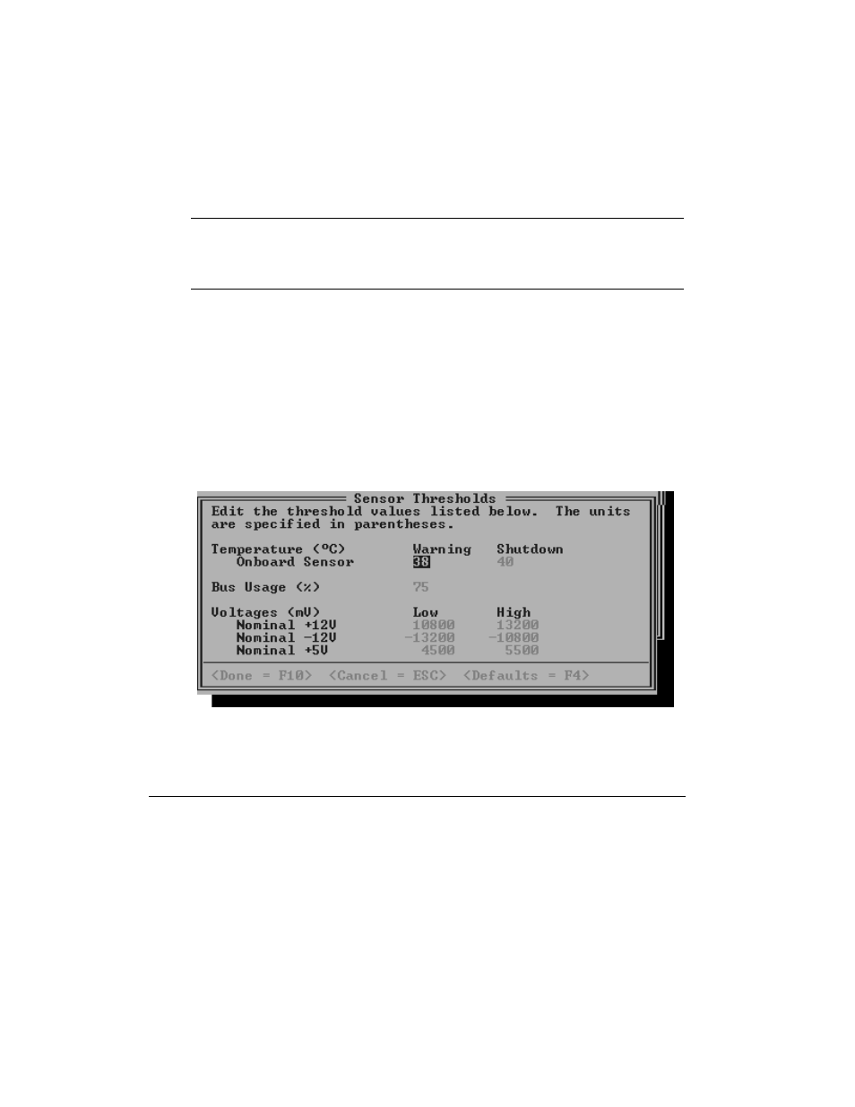 Setting sensor thresholds | HP Remote Assistant Card User Manual | Page 56 / 192