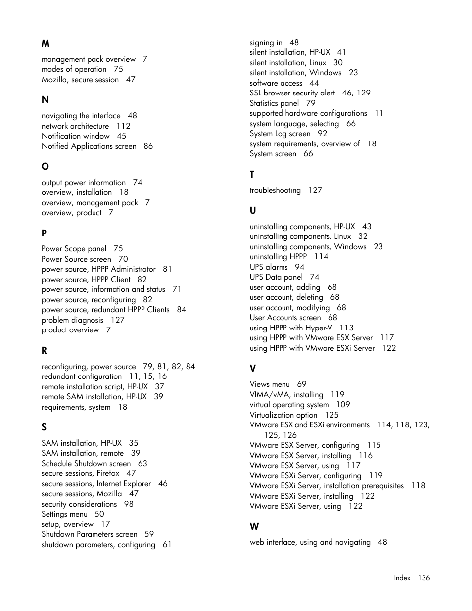 HP Tower Uninterruptible Power System User Manual | Page 136 / 137
