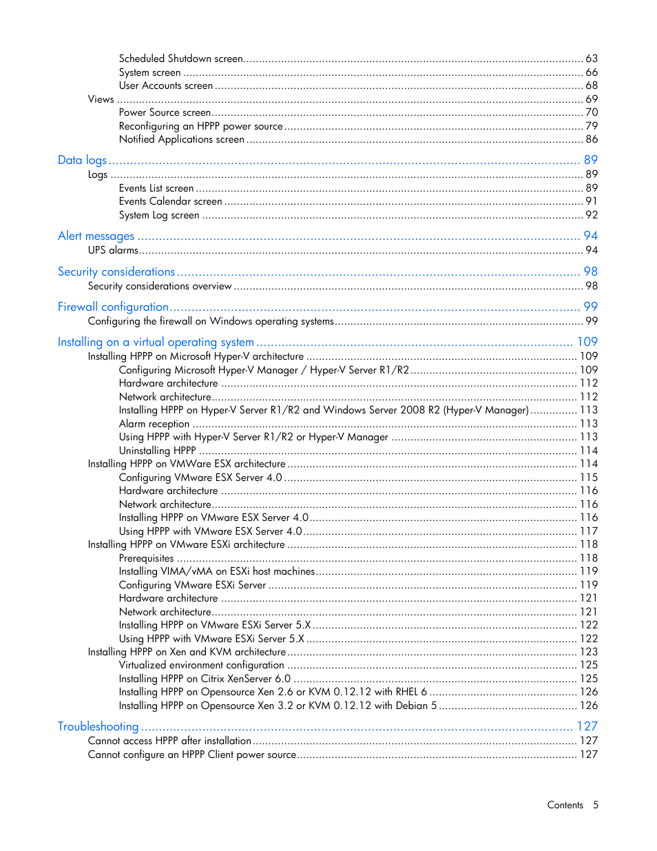 HP Tower Uninterruptible Power System User Manual | Page 5 / 137
