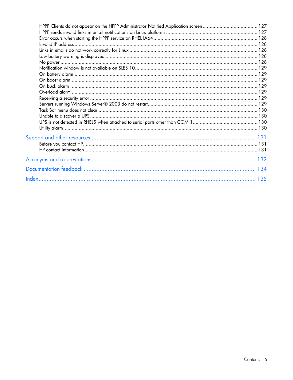 HP Tower Uninterruptible Power System User Manual | Page 6 / 137