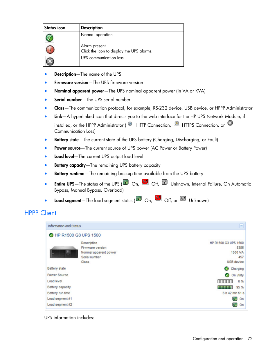 Hppp client | HP Tower Uninterruptible Power System User Manual | Page 72 / 137