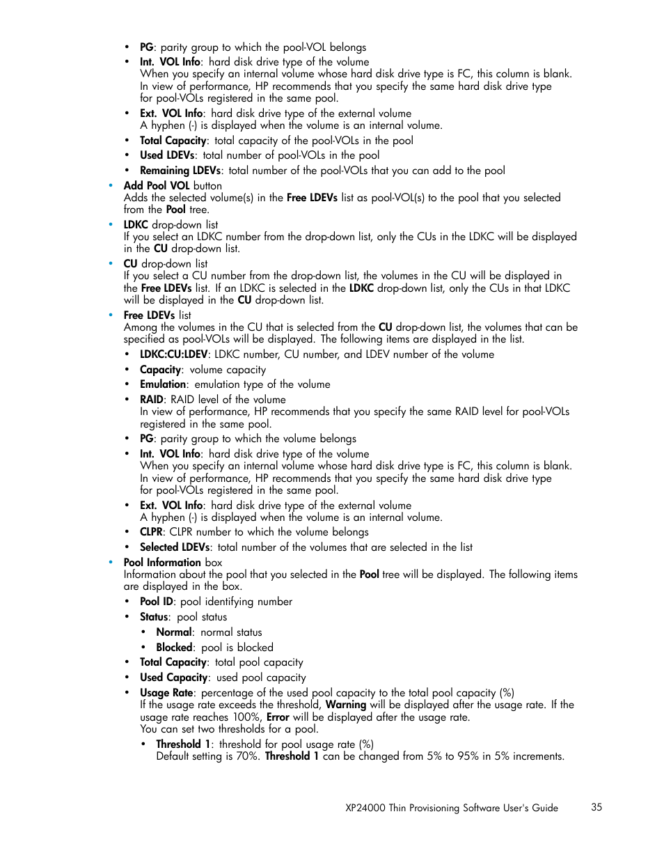 HP XP20000XP24000 Disk Array User Manual | Page 35 / 66