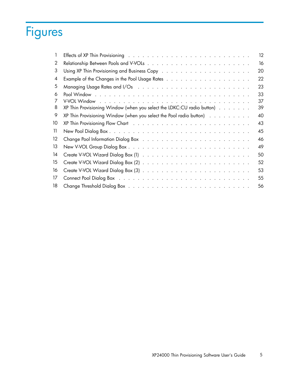 Figures | HP XP20000XP24000 Disk Array User Manual | Page 5 / 66