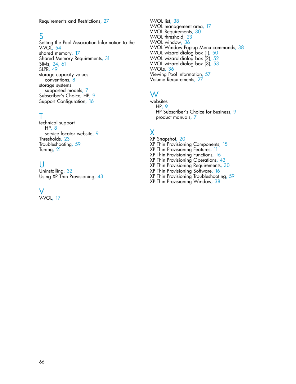 HP XP20000XP24000 Disk Array User Manual | Page 66 / 66