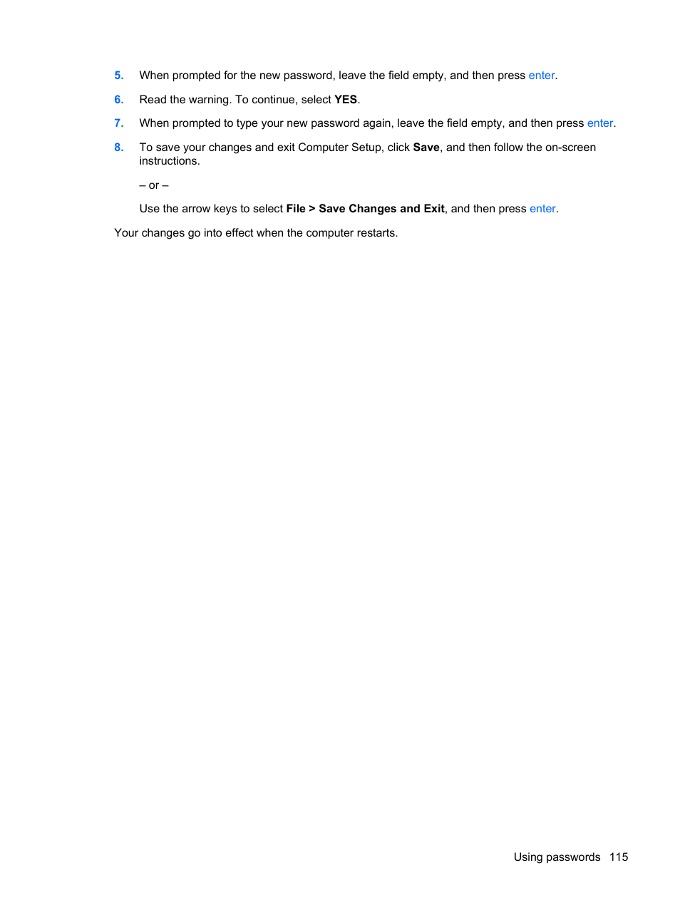 HP EliteBook 2540p Notebook PC User Manual | Page 127 / 177