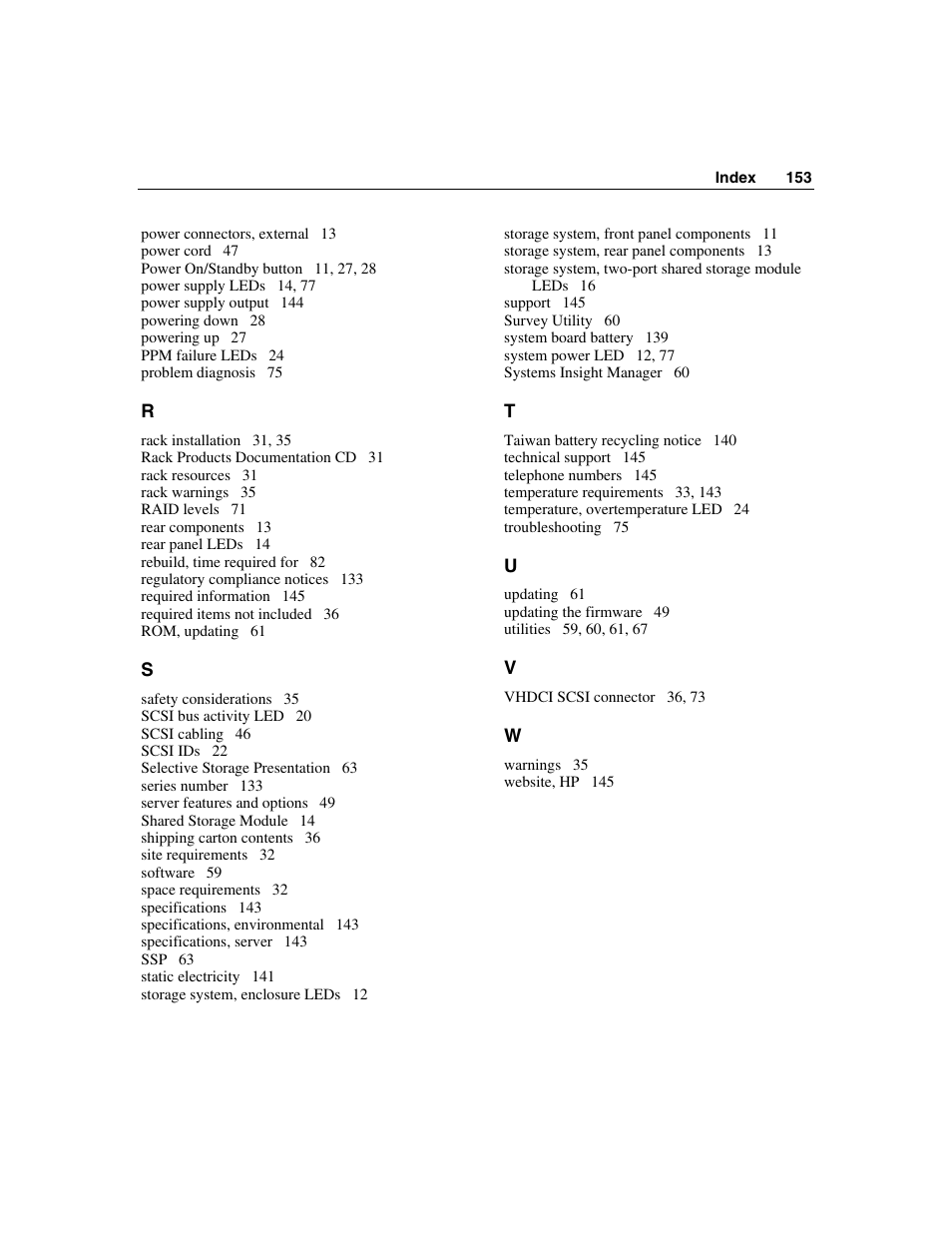 HP StorageWorks 500 G2 Modular Smart Array User Manual | Page 153 / 153