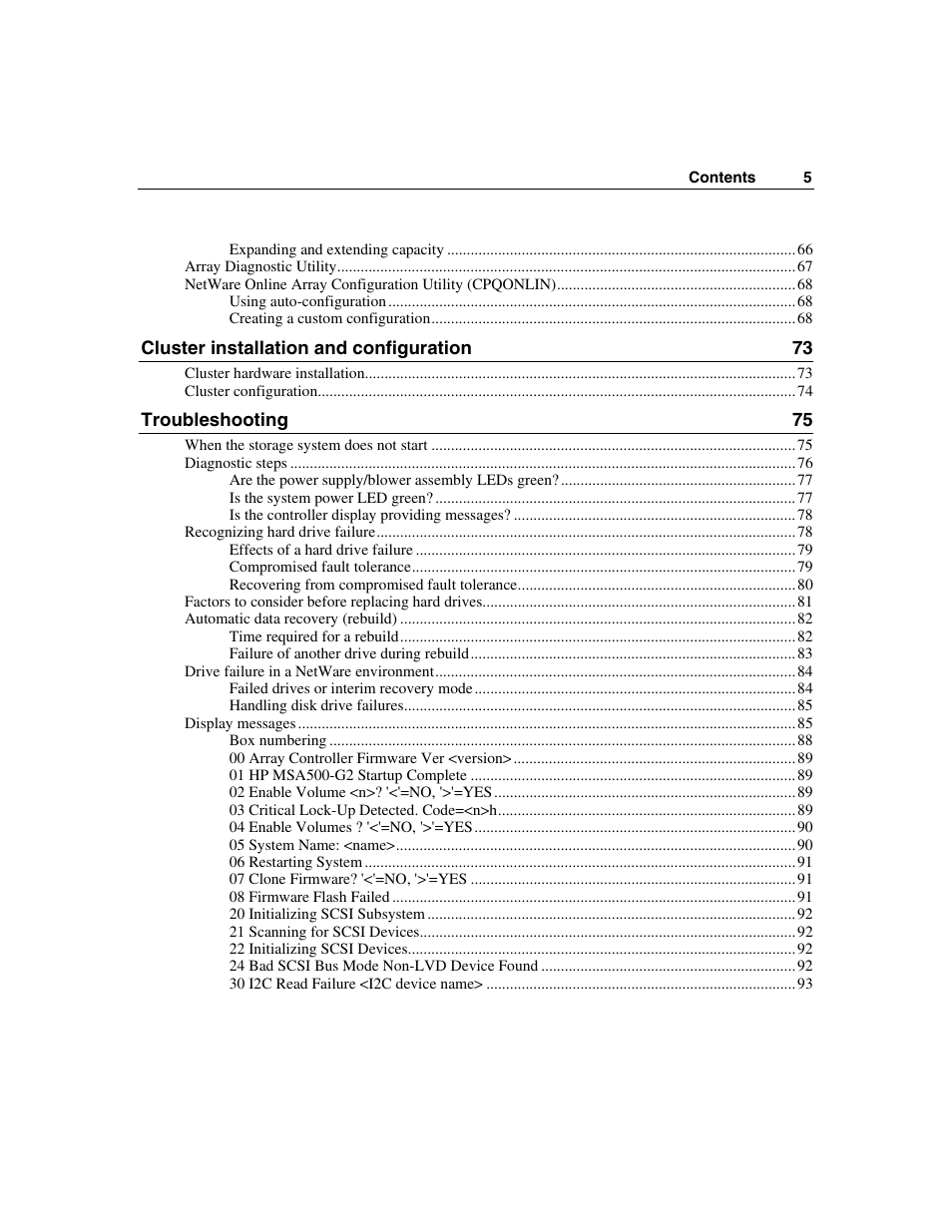HP StorageWorks 500 G2 Modular Smart Array User Manual | Page 5 / 153