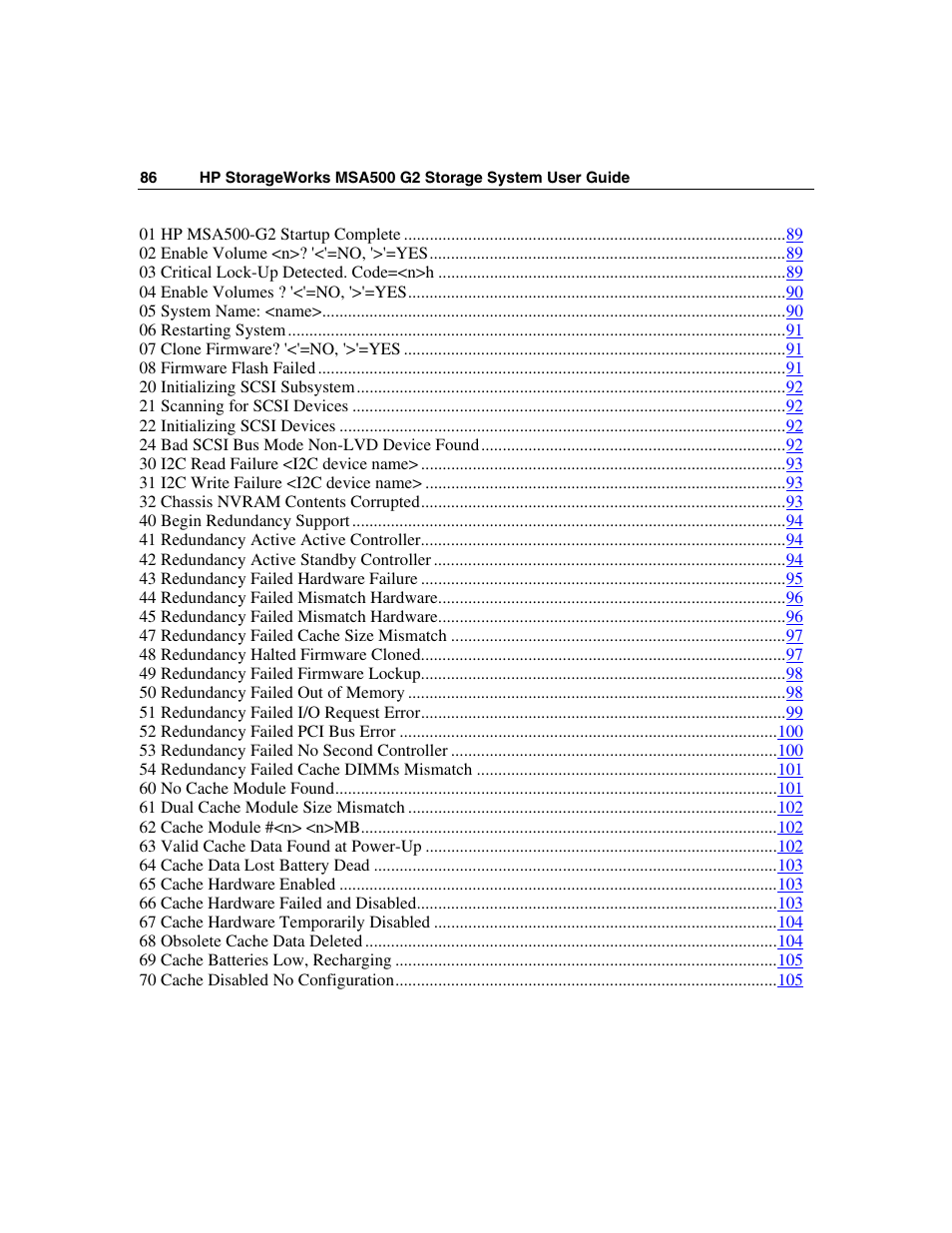 HP StorageWorks 500 G2 Modular Smart Array User Manual | Page 86 / 153