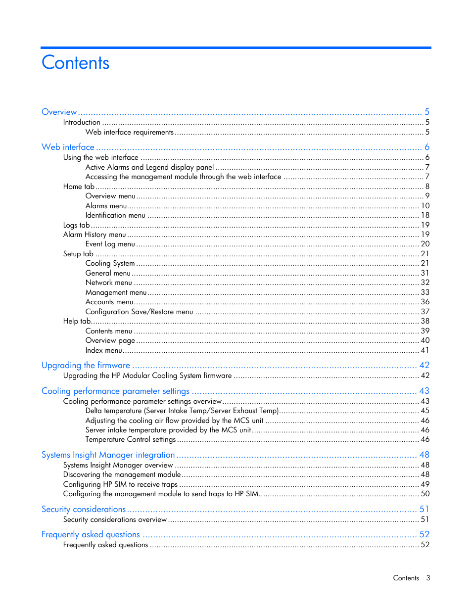 HP Modular Cooling System User Manual | Page 3 / 57