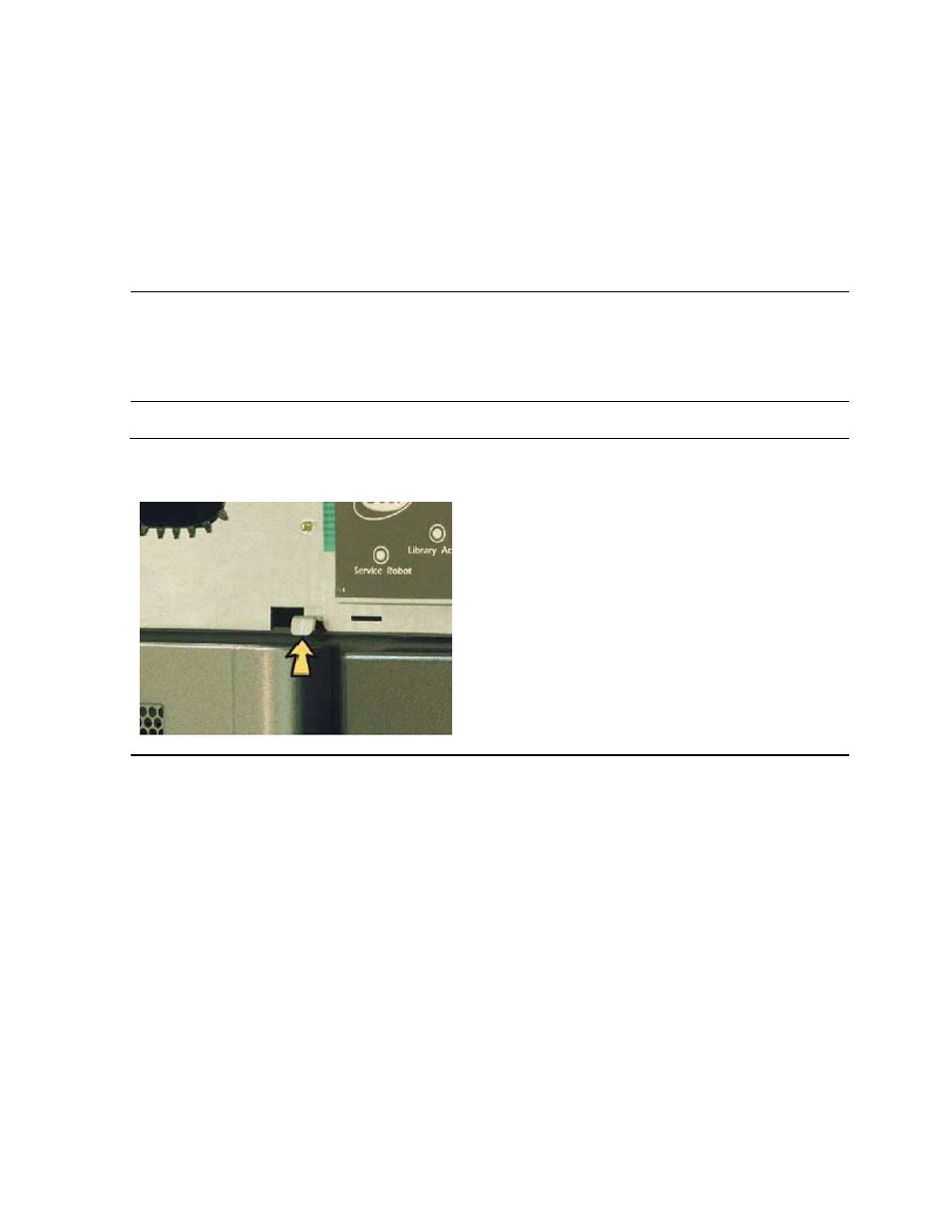 Manual mode, Opening the front door (without power), Figure 3-2 | Lever not in parked position | HP NonStop G-Series User Manual | Page 36 / 68