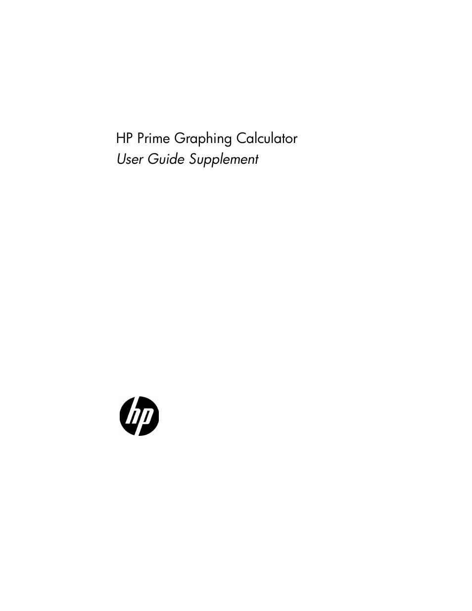 HP Prime Graphing Wireless Calculator User Manual | 334 pages