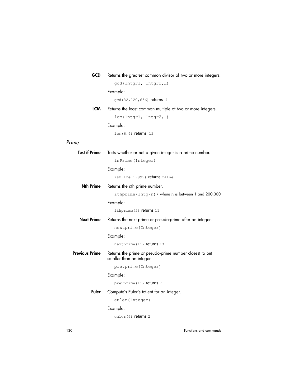 Prime | HP Prime Graphing Wireless Calculator User Manual | Page 134 / 334