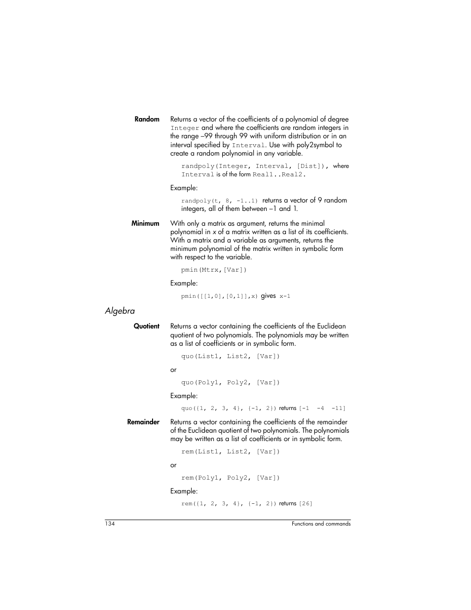 HP Prime Graphing Wireless Calculator User Manual | Page 138 / 334