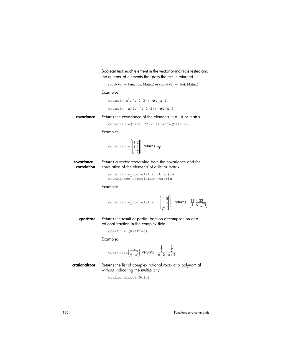 HP Prime Graphing Wireless Calculator User Manual | Page 184 / 334