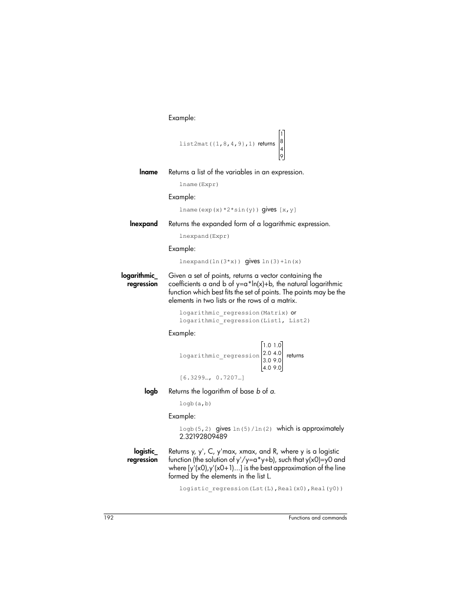 HP Prime Graphing Wireless Calculator User Manual | Page 196 / 334