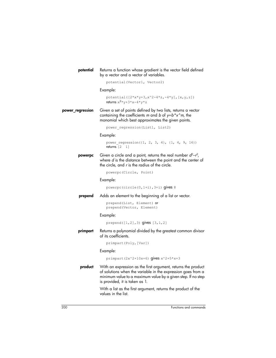 HP Prime Graphing Wireless Calculator User Manual | Page 204 / 334