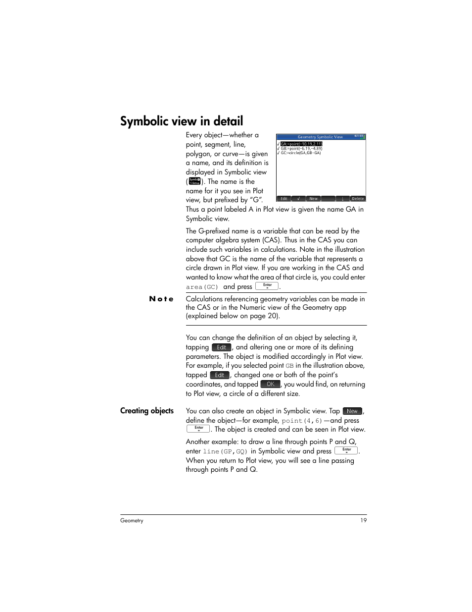 Symbolic view in detail | HP Prime Graphing Wireless Calculator User Manual | Page 23 / 334