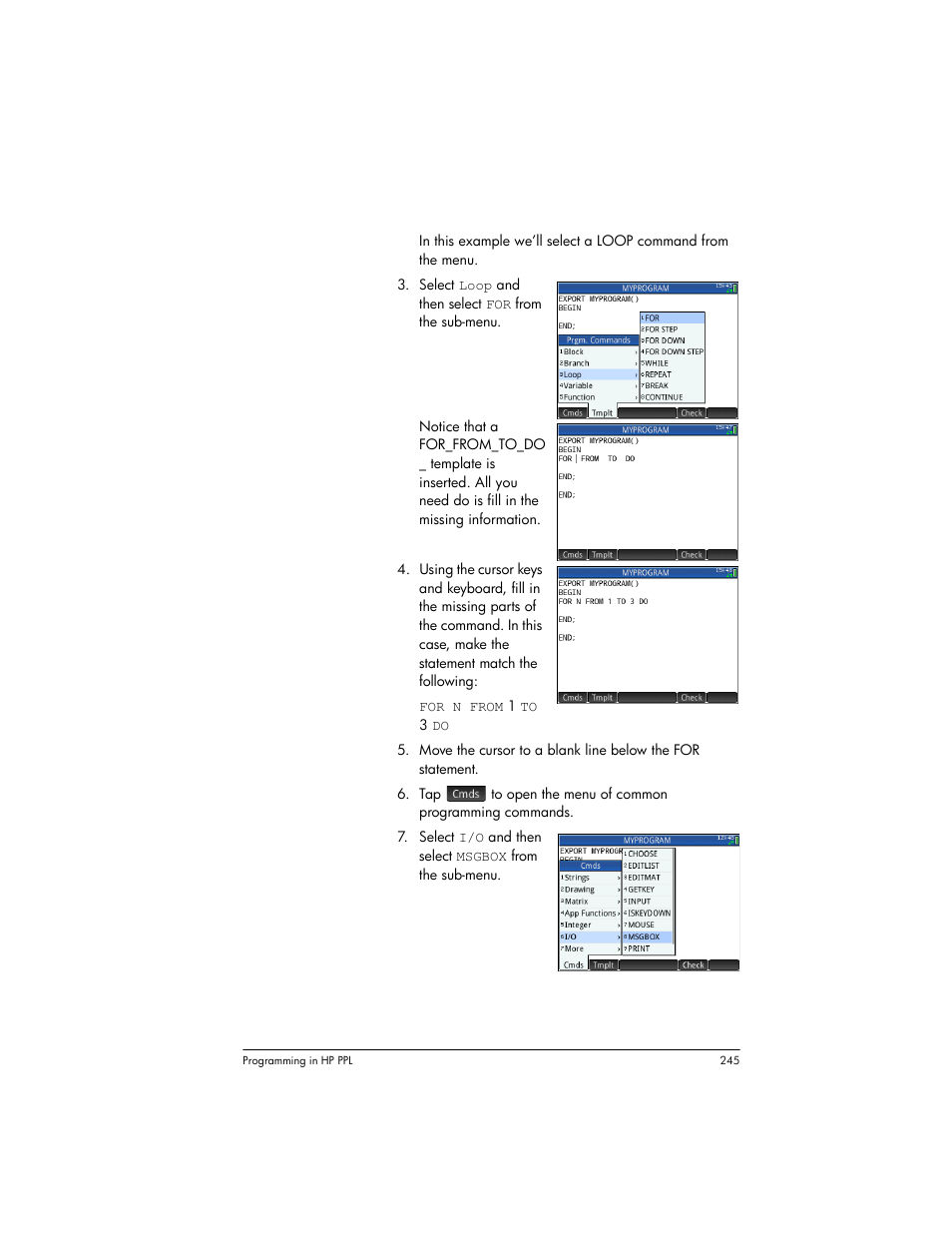 HP Prime Graphing Wireless Calculator User Manual | Page 249 / 334