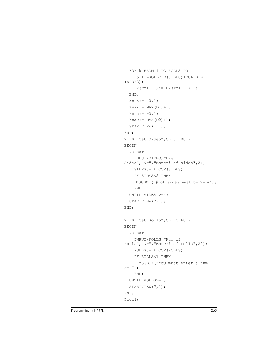 HP Prime Graphing Wireless Calculator User Manual | Page 269 / 334