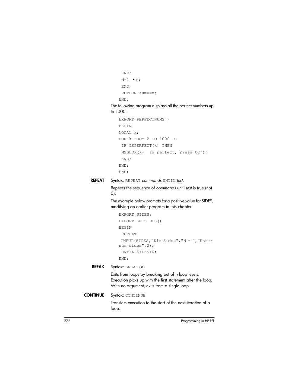 HP Prime Graphing Wireless Calculator User Manual | Page 276 / 334