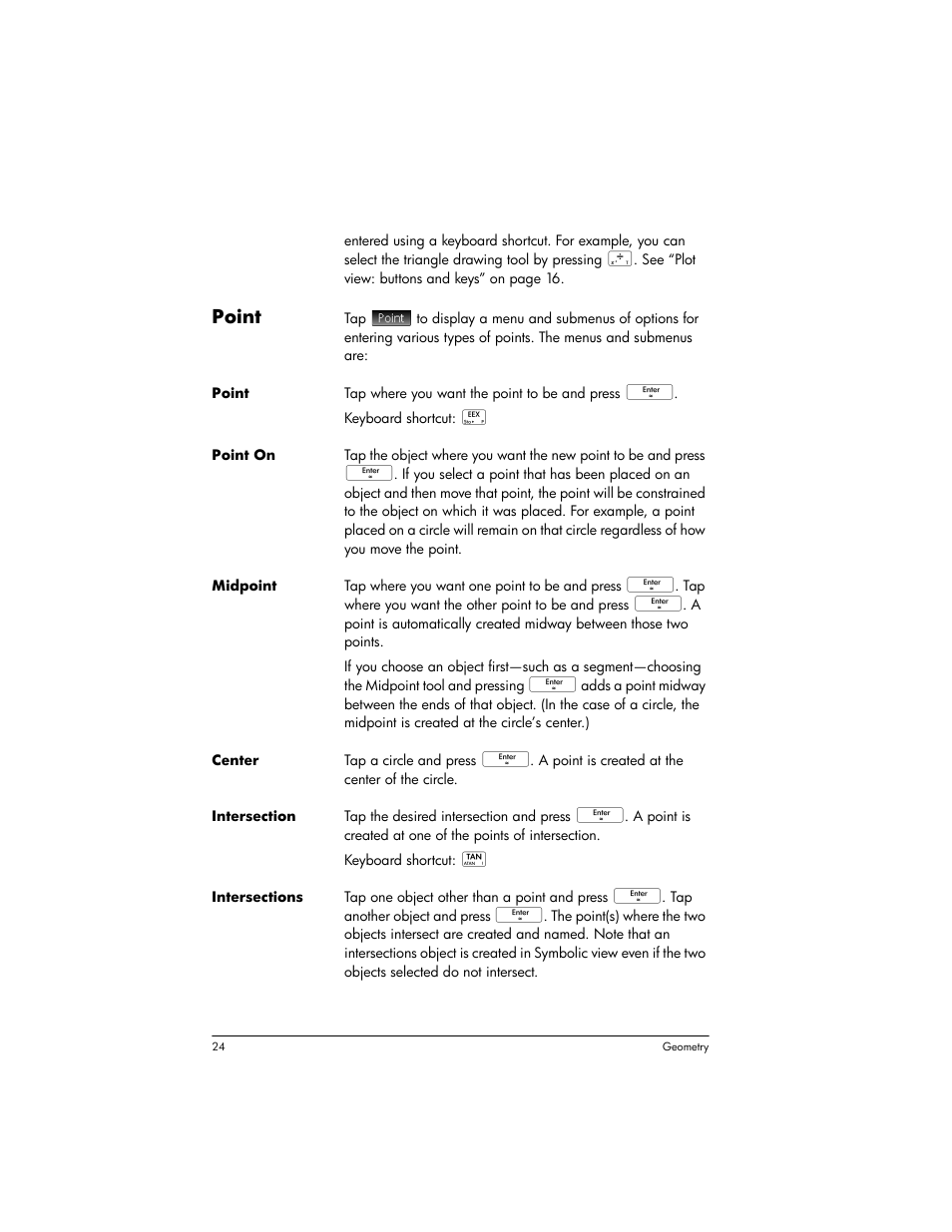 Point | HP Prime Graphing Wireless Calculator User Manual | Page 28 / 334