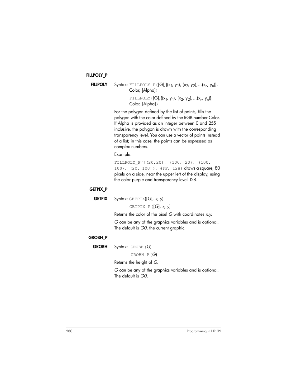 HP Prime Graphing Wireless Calculator User Manual | Page 284 / 334