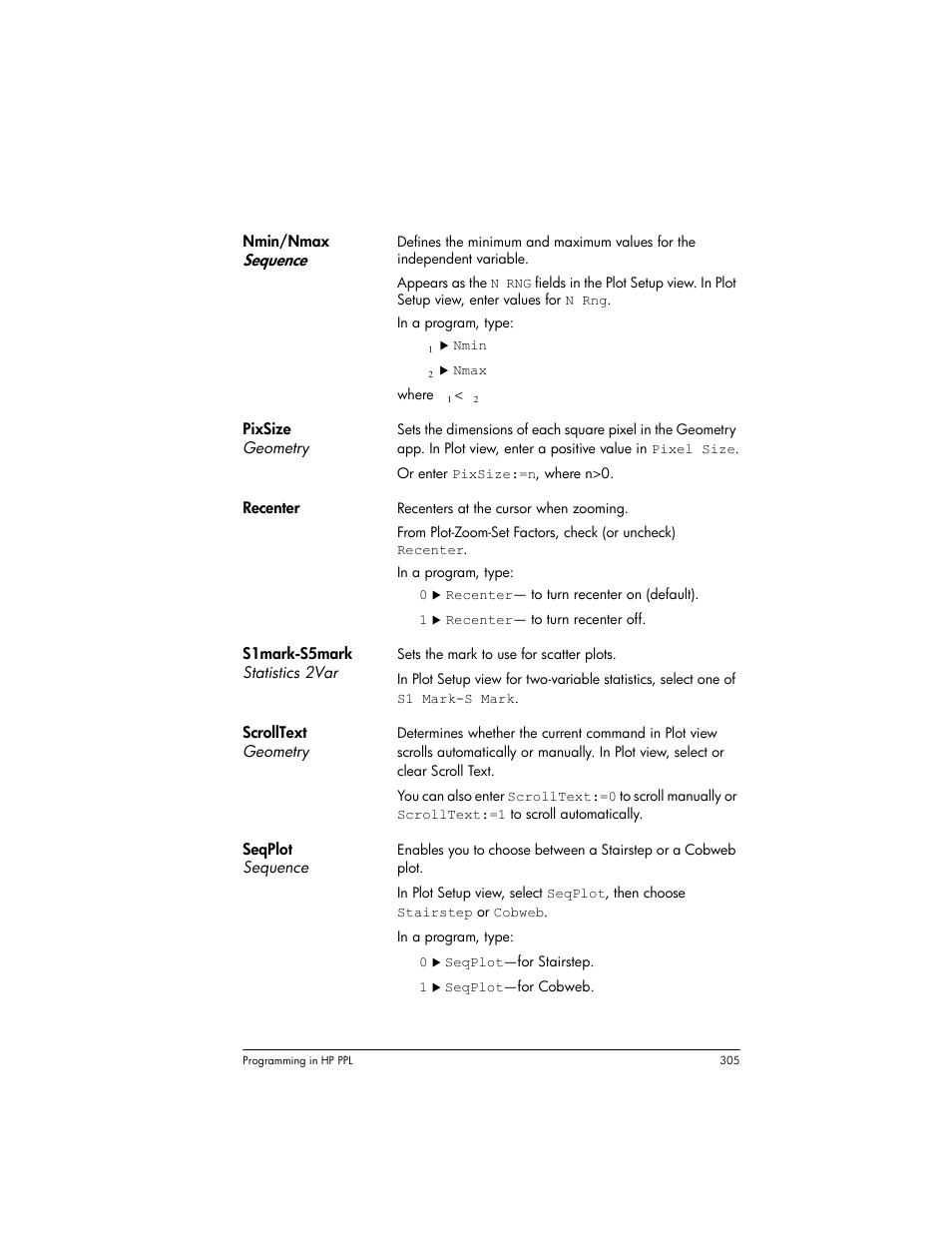 HP Prime Graphing Wireless Calculator User Manual | Page 309 / 334