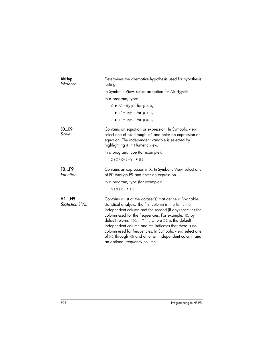 Symbolic view variables | HP Prime Graphing Wireless Calculator User Manual | Page 312 / 334