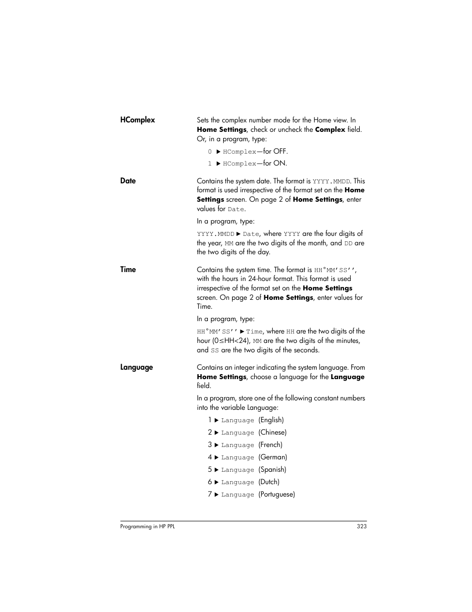HP Prime Graphing Wireless Calculator User Manual | Page 327 / 334