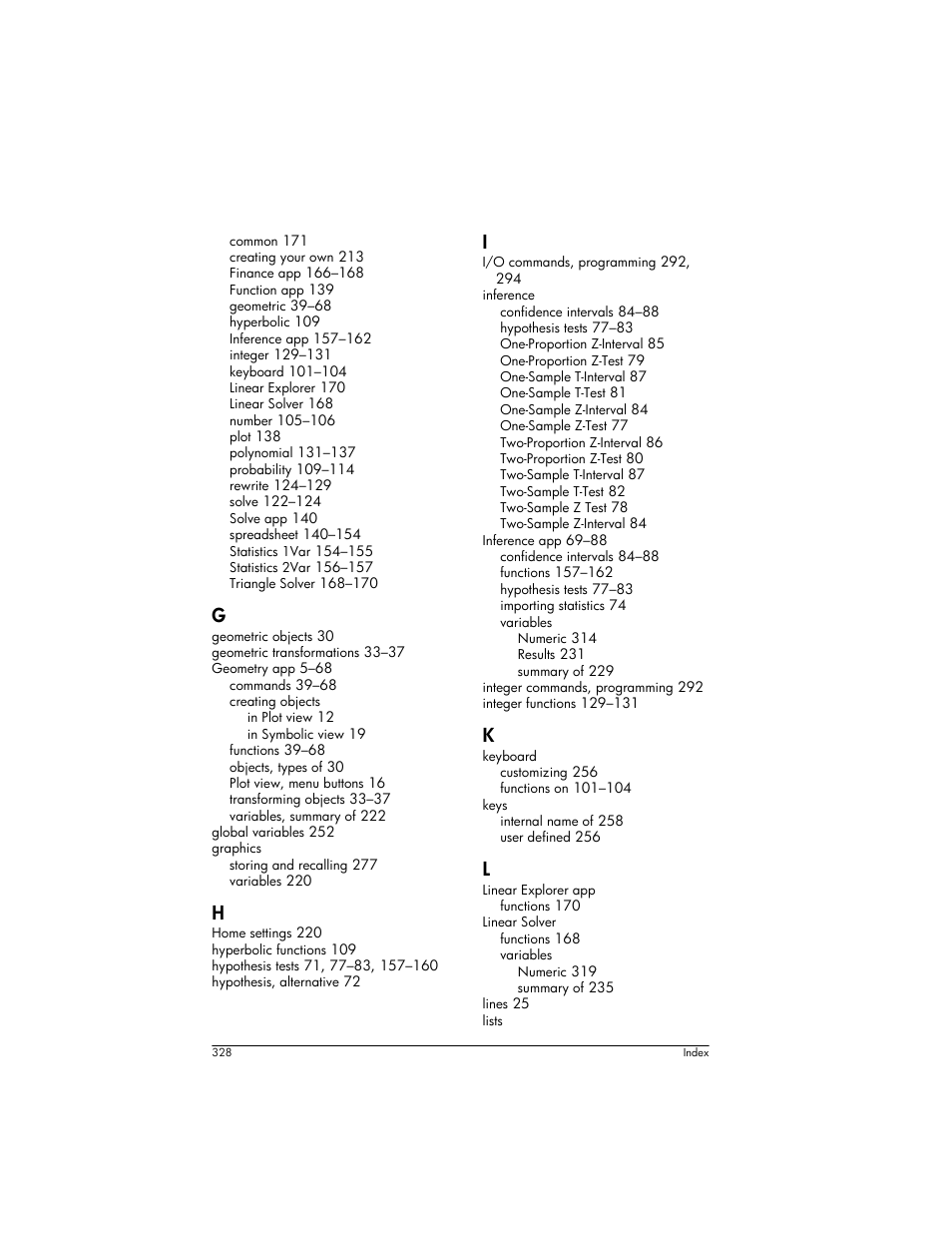 HP Prime Graphing Wireless Calculator User Manual | Page 332 / 334