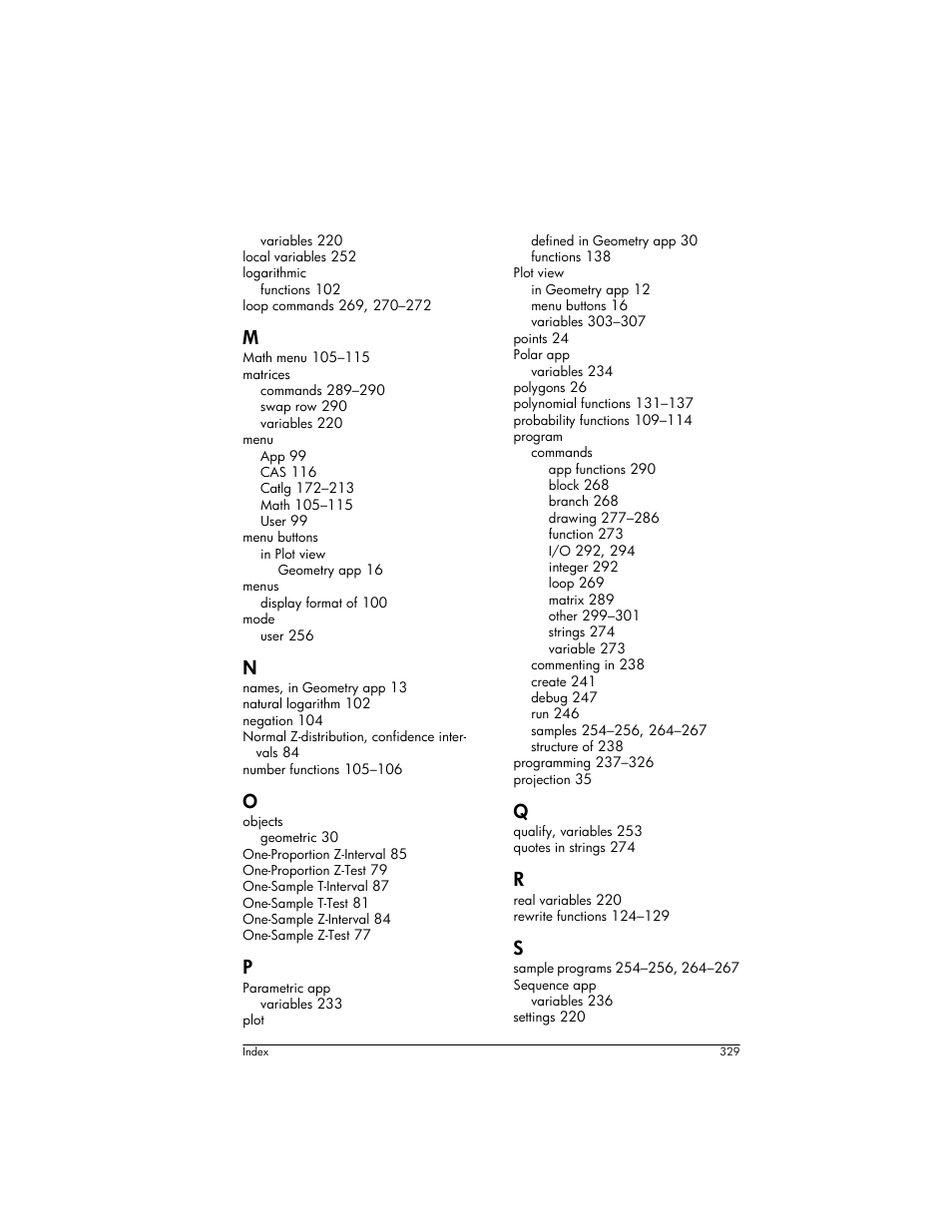 HP Prime Graphing Wireless Calculator User Manual | Page 333 / 334