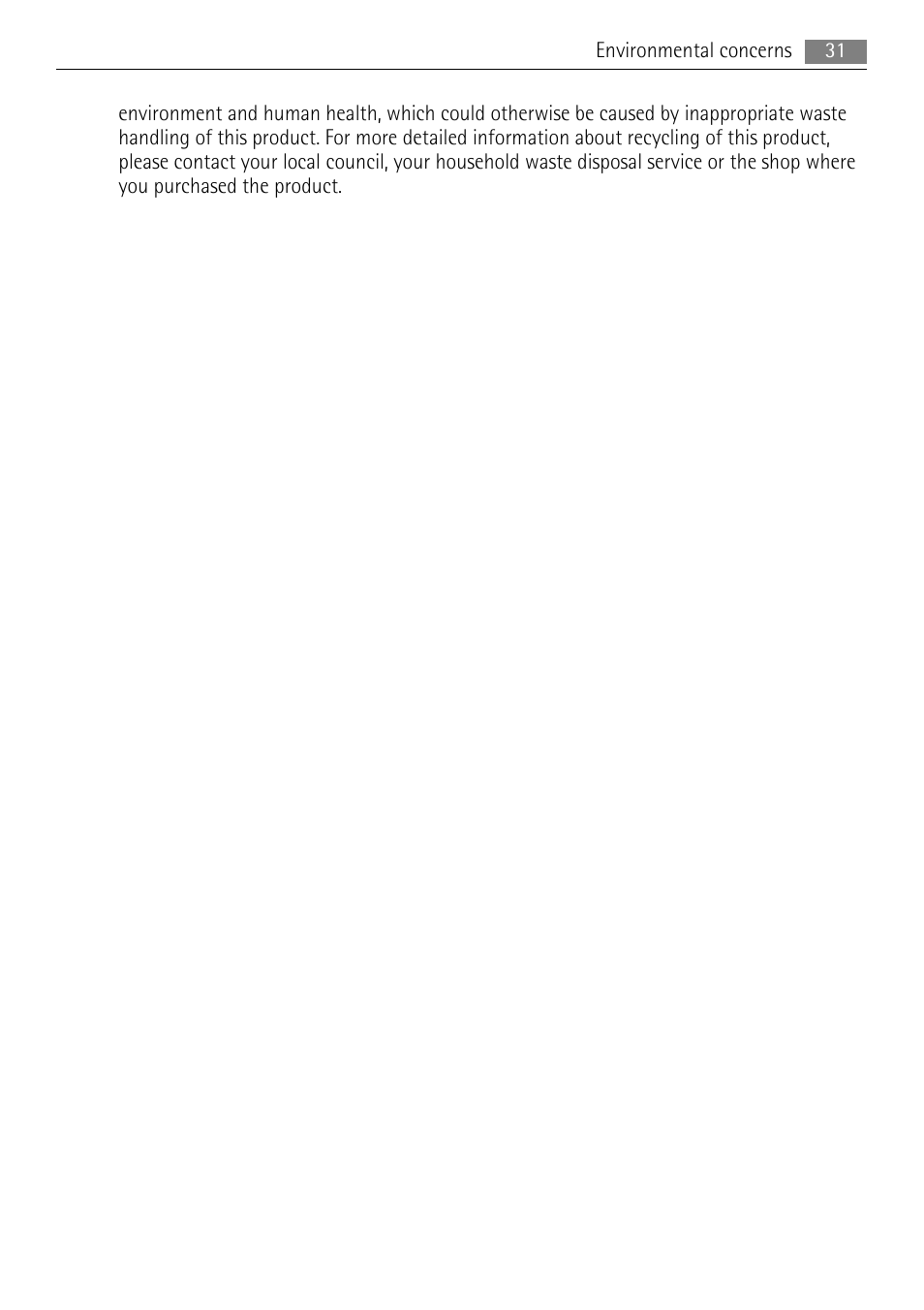 AEG A52010GNW0 User Manual | Page 31 / 64