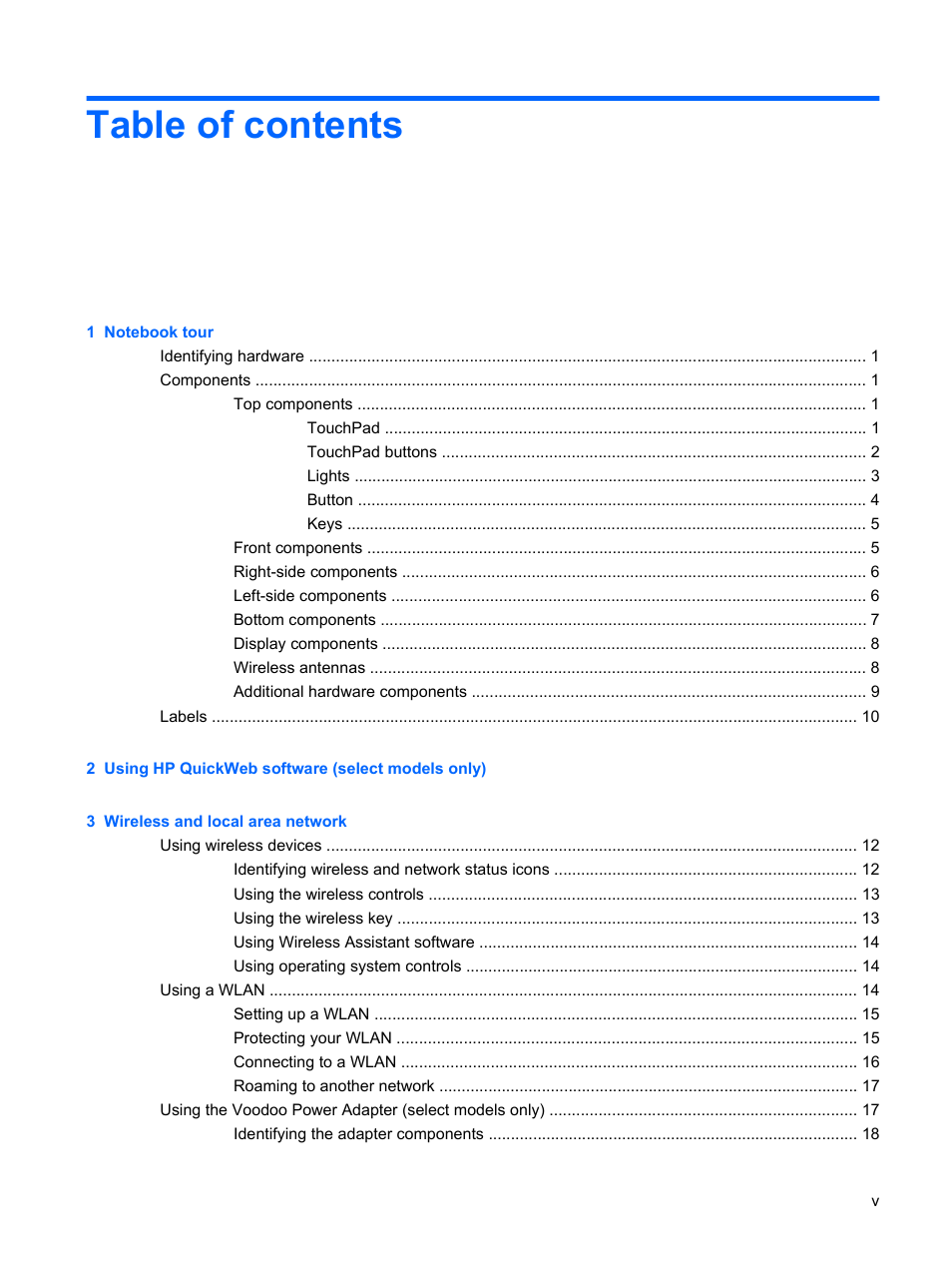 HP Envy 13t-1100 CTO Notebook PC User Manual | Page 5 / 95