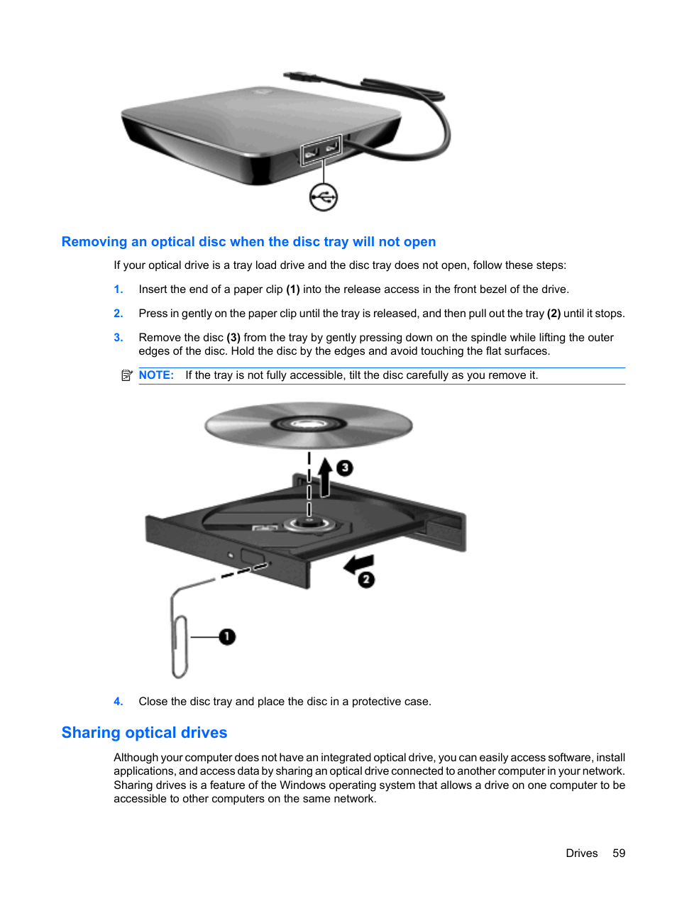 Sharing optical drives | HP Envy 13t-1100 CTO Notebook PC User Manual | Page 69 / 95