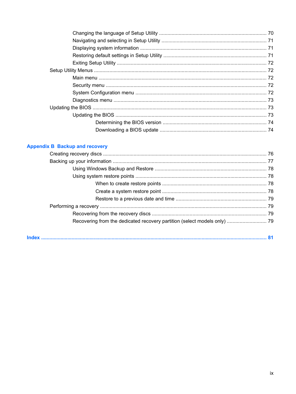 HP Envy 13t-1100 CTO Notebook PC User Manual | Page 9 / 95