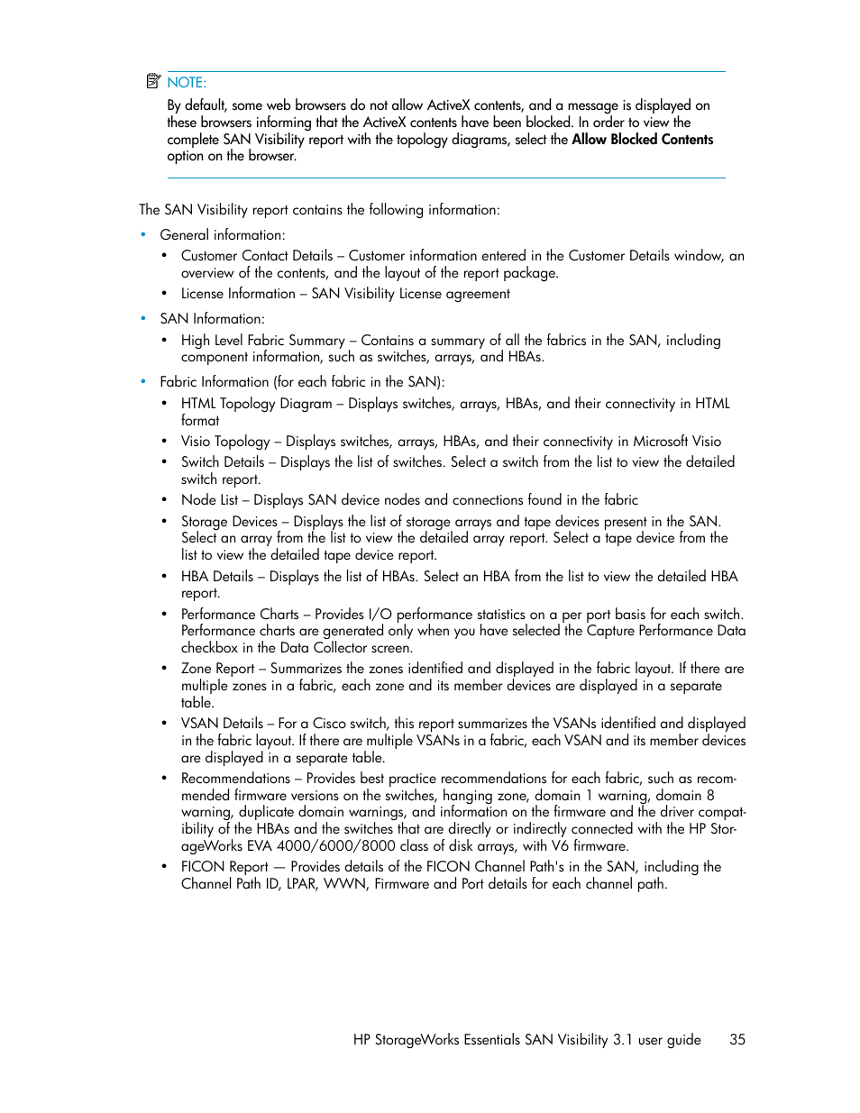 HP SAN User Manual | Page 35 / 45