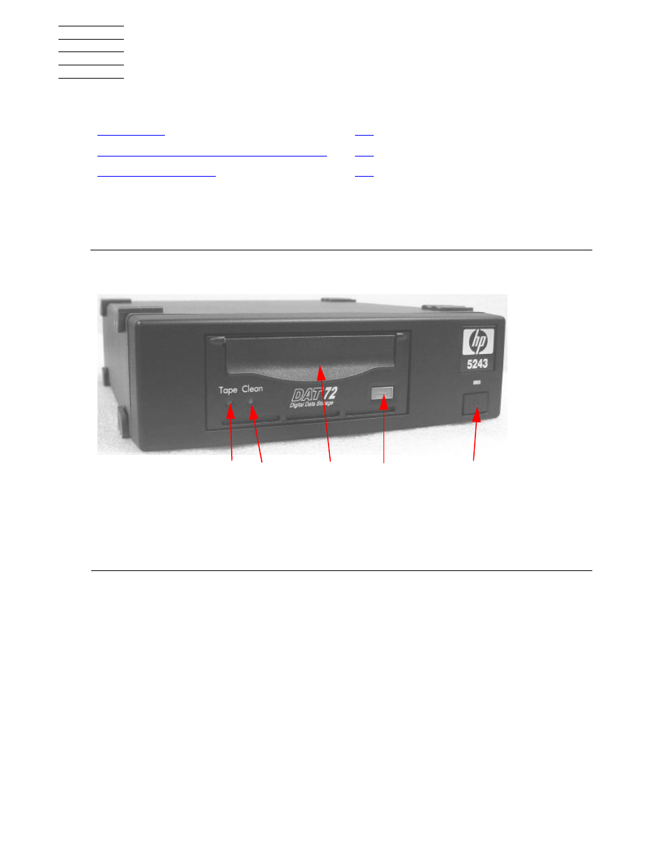 3 operation, Front panel, Operation | Figure 3-1, Front view of tape drive | HP NonStop G-Series User Manual | Page 17 / 38