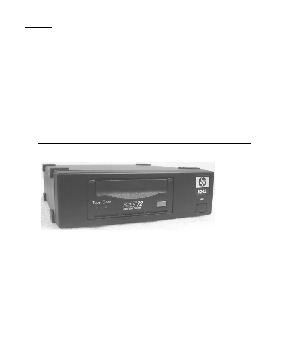 1 overview and features, Overview, Overview and features | Figure 1-1, Front view of tape drive | HP NonStop G-Series User Manual | Page 9 / 38