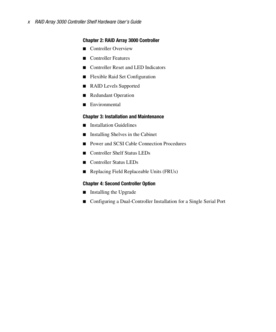 HP StorageWorks 3000 RAID Array User Manual | Page 10 / 112