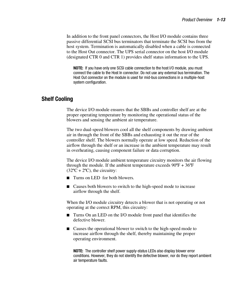 Shelf cooling | HP StorageWorks 3000 RAID Array User Manual | Page 29 / 112