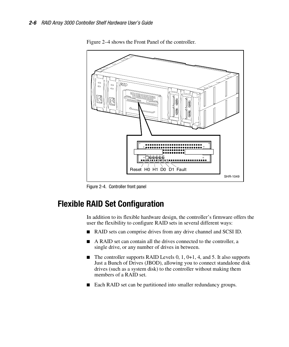 Flexible raid set configuration | HP StorageWorks 3000 RAID Array User Manual | Page 48 / 112